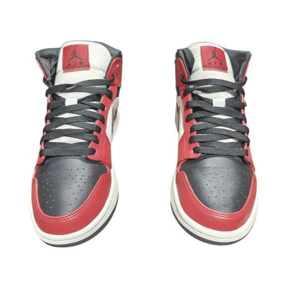 NIKE Air Jordan 1 Mid \'Chicago Toe\' Sneakers Size 8.5